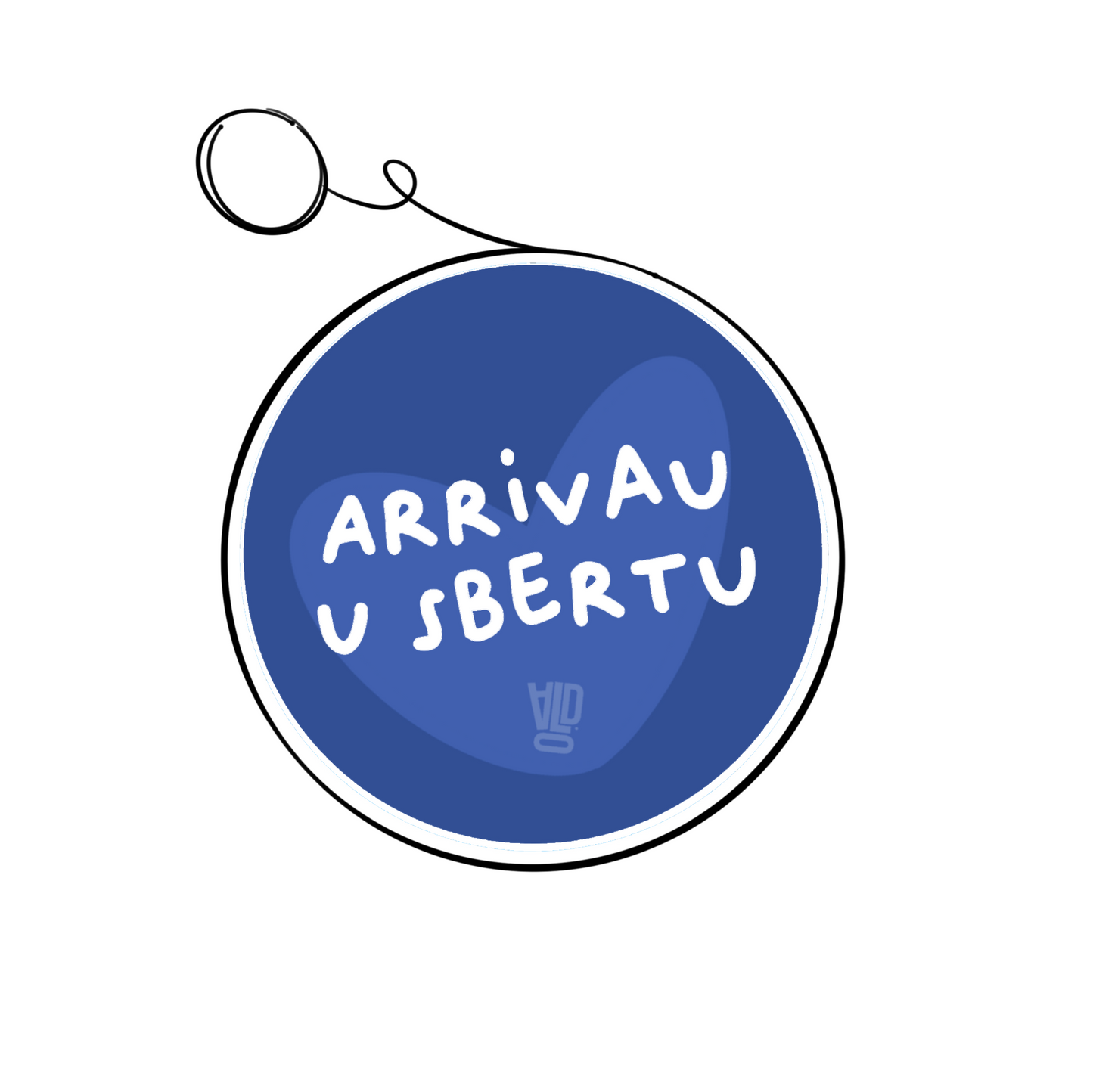 Portachiavi - Arrivau U Sbertu