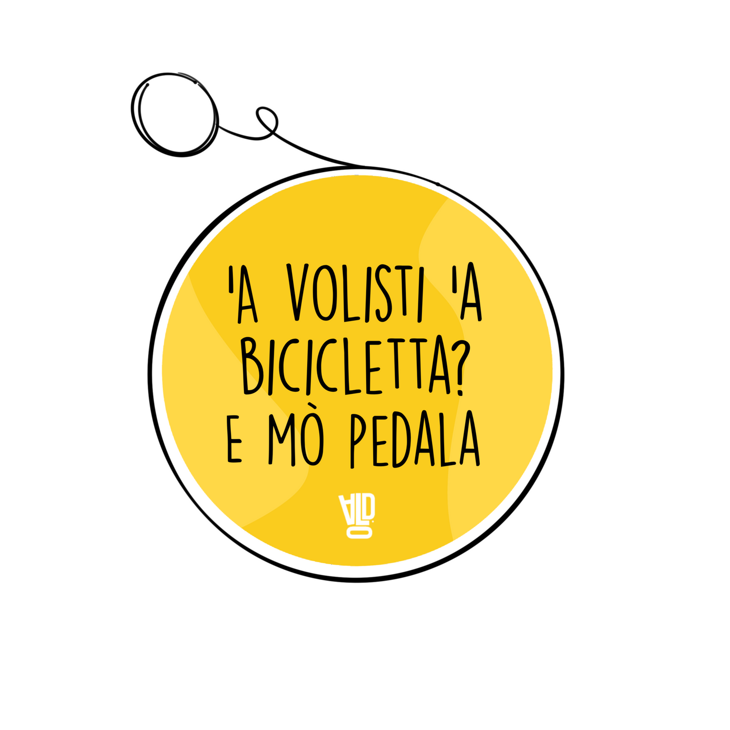 Portachiavi - 'A volisti a bicicleta